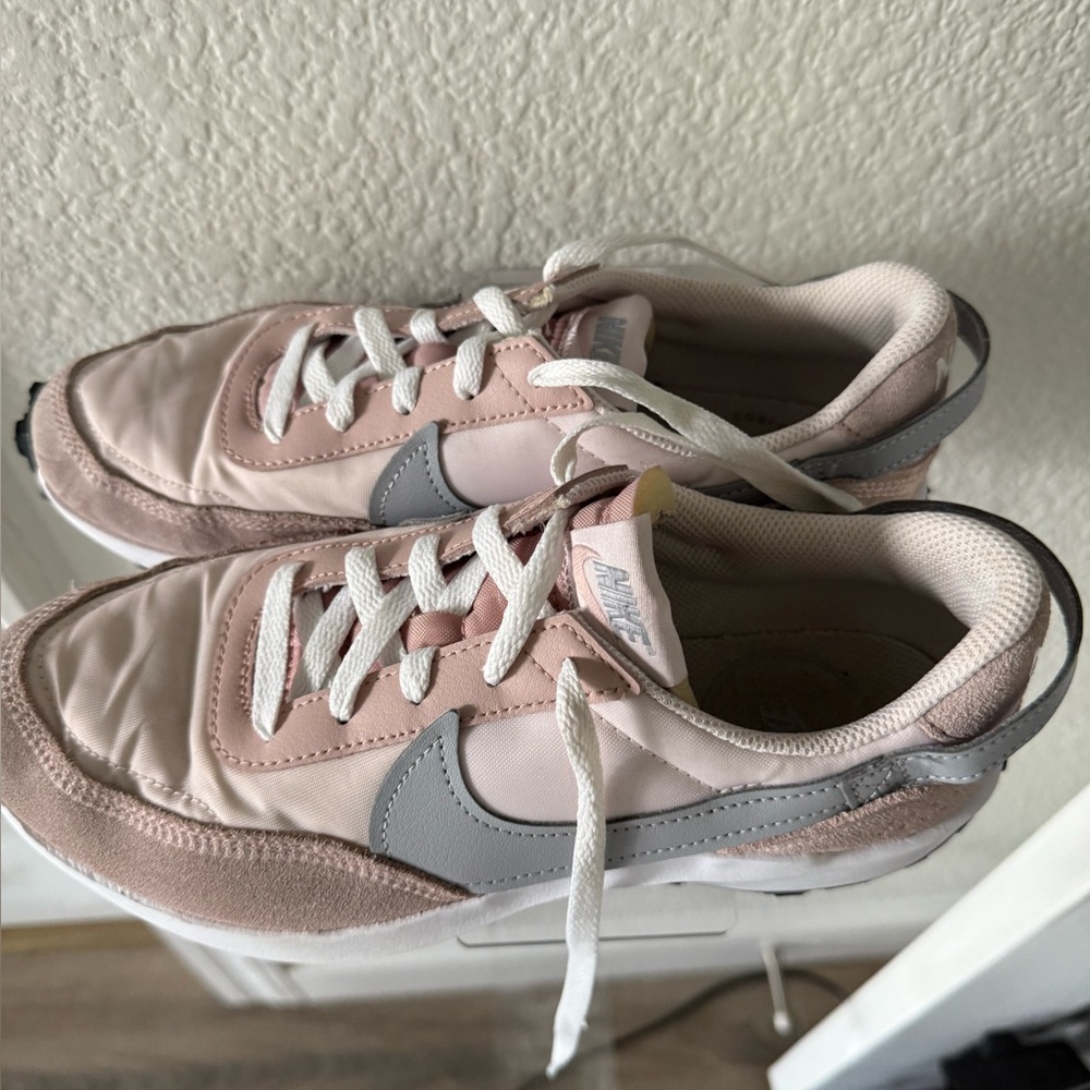Nike Women's Blush and Gray Sneakers
